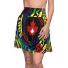 Women's Skater Skirt (AOP) - Unity4Canada - Multi Coloured - Geometric BG - Image 8