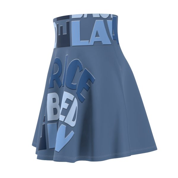 Women's Skater Skirt (AOP) - END RACE BASED LAW - Blues - Image 25
