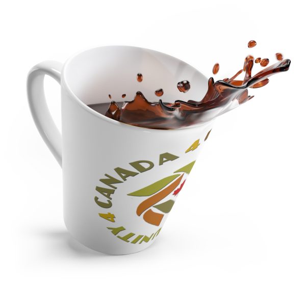 Latte Mug - Unity4Canada -  Earth Tones - Image 4