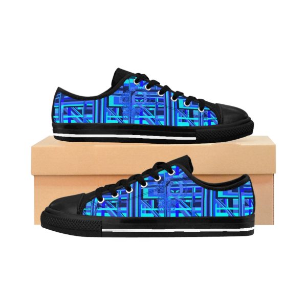 Women's Sneakers - Q Splash Geometric Multi Blue BG