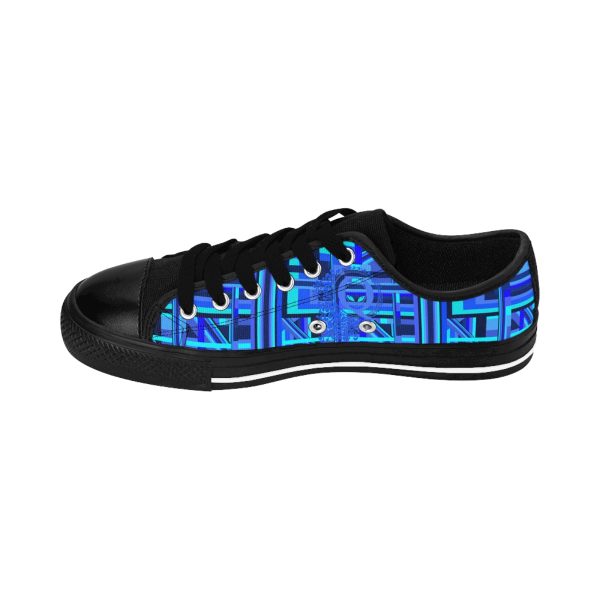 Women's Sneakers - Q Splash Geometric Multi Blue BG - Image 8