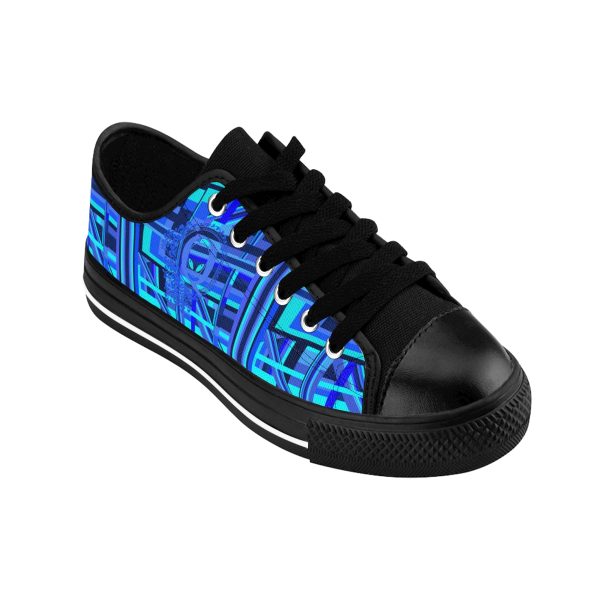 Women's Sneakers - Q Splash Geometric Multi Blue BG - Image 9