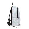 Unisex Fabric Backpack - END RACE BASED LAW - Tinted Whites - Geometric BG - Image 2