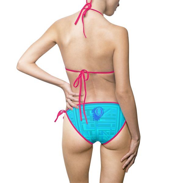 Women's Bikini Swimsuit (AOP)- Q Splash Turquoise Geometric BG - Image 27