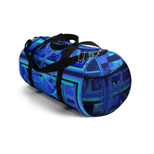 Duffel Bag - Q Splash Geometric Multi Blue BG - Image 4