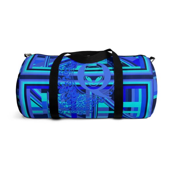 Duffel Bag - Q Splash Geometric Multi Blue BG - Image 5