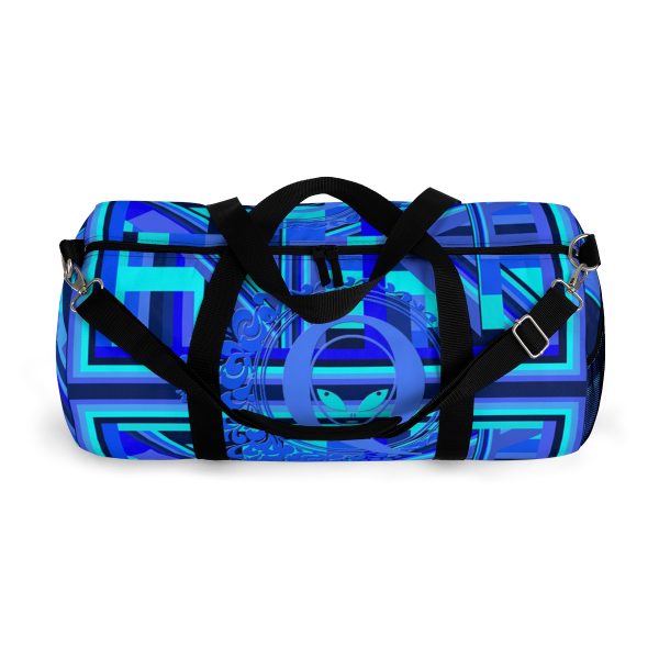 Duffel Bag - Q Splash Geometric Multi Blue BG - Image 6