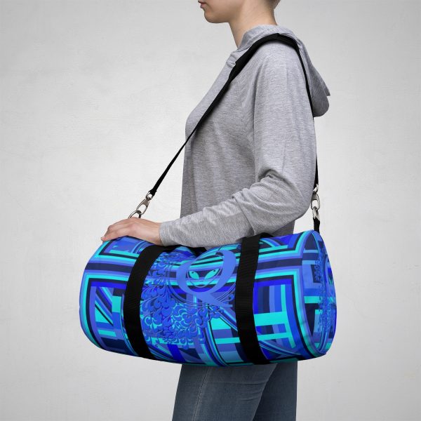 Duffel Bag - Q Splash Geometric Multi Blue BG - Image 14