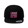 Unisex Flat Bill Hat - END RACE BASED LAW - Pinks - Image 2