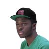 Unisex Flat Bill Hat - END RACE BASED LAW - Pinks - Image 3