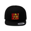 Unisex Flat Bill Hat - END RACE BASED LAW - Sunset Colours - Image 6