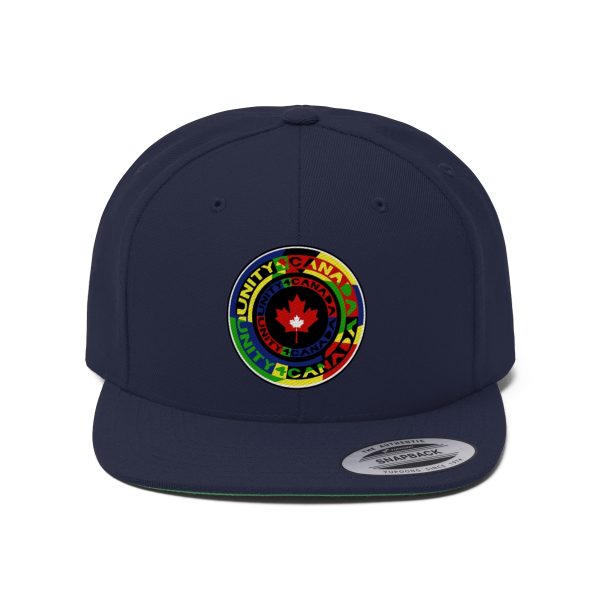 Unisex Flat Bill Hat - Unity4Canada - Multi Coloured - Image 11