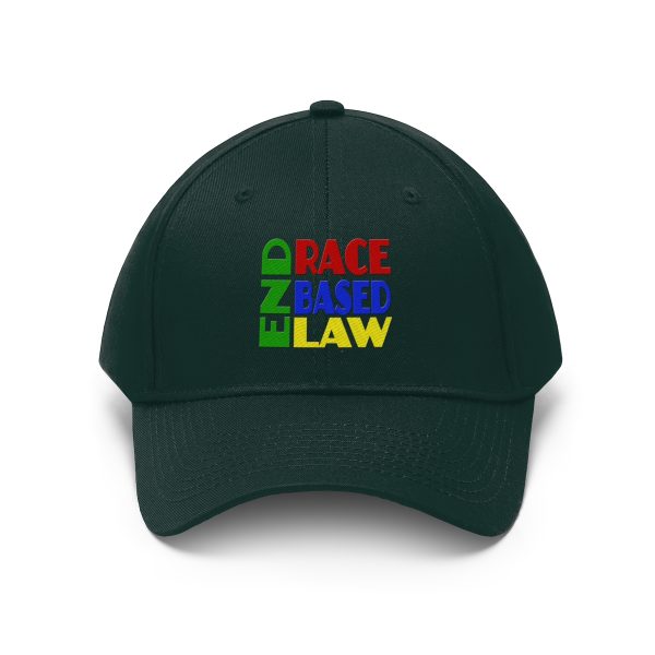 Unisex Twill Hat - END RACE BASED LAW - Crayon Colours - Image 29