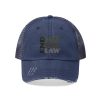 Unisex Trucker Hat - END RACE BASED LAW - Greys - Image 11