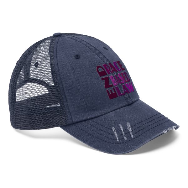 Unisex Trucker Hat - END RACE BASED LAW - Purples - Image 3