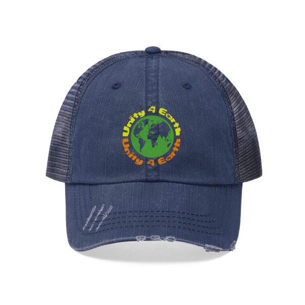 Unisex Trucker Hat - Unity4Earth - YellowOrange - Image 11