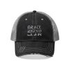 Unisex Trucker Hat - END RACE BASED LAW - Tinted Whites - Image 2