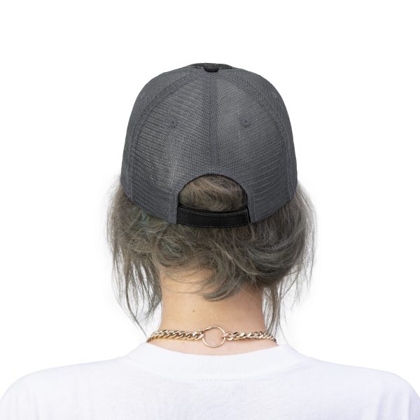 Unisex Trucker Hat - END RACE BASED LAW - Purples - Image 9