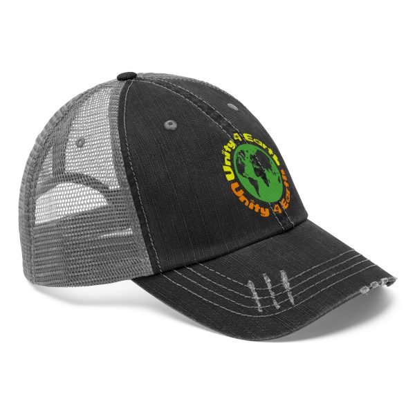 Unisex Trucker Hat - Unity4Earth - YellowOrange - Image 3