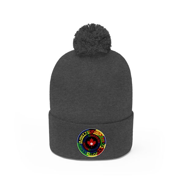 Pom Pom Beanie - Unity4Canada - Multi Coloured - Image 14