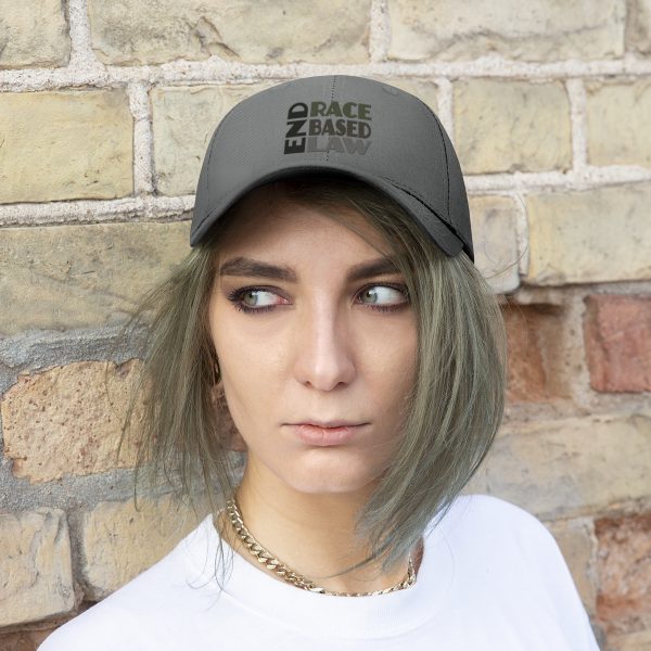 Unisex Twill Hat - END RACE BASED LAW - Greys