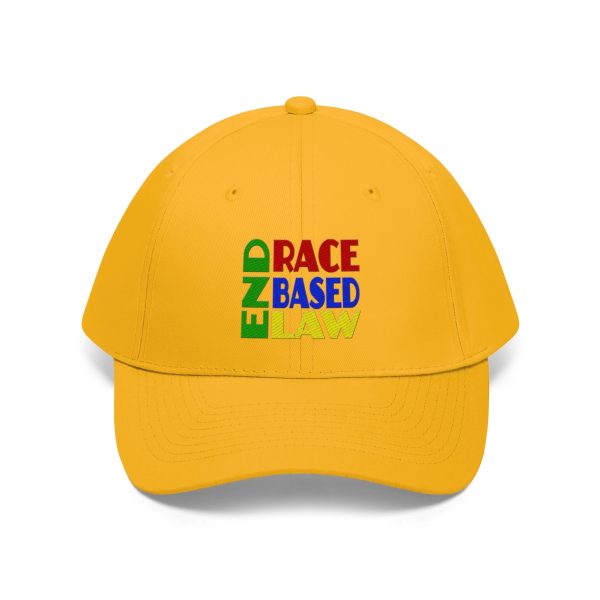 Unisex Twill Hat - END RACE BASED LAW - Crayon Colours - Image 20