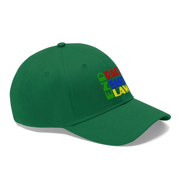 Unisex Twill Hat - END RACE BASED LAW - Crayon Colours - Image 25