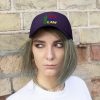 Unisex Twill Hat - END RACE BASED LAW - Crayon Colours