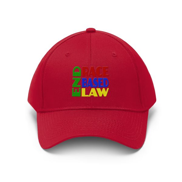 Unisex Twill Hat - END RACE BASED LAW - Crayon Colours - Image 44