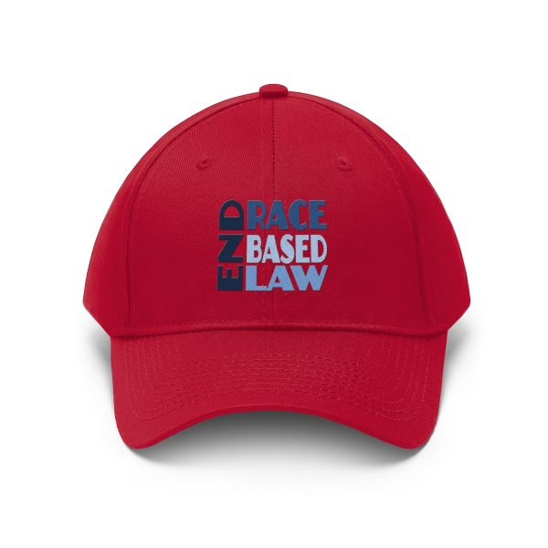 Unisex Twill Hat - END RACE BASED LAW - Blues - Image 40