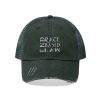 Unisex Trucker Hat - END RACE BASED LAW - Tinted Whites - Image 6