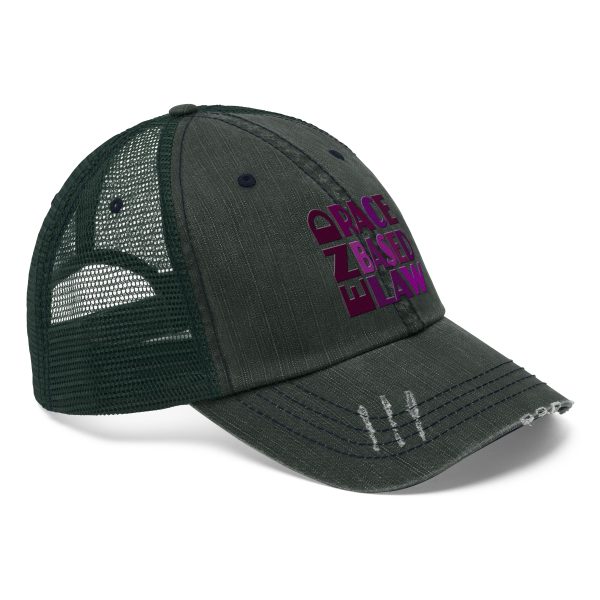 Unisex Trucker Hat - END RACE BASED LAW - Purples - Image 12