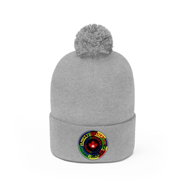 Pom Pom Beanie - Unity4Canada - Multi Coloured - Image 6