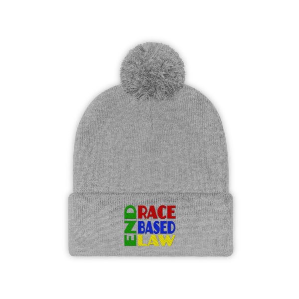 Pom Pom Beanie - END RACE BASED LAW - Crayon Colours - Image 5