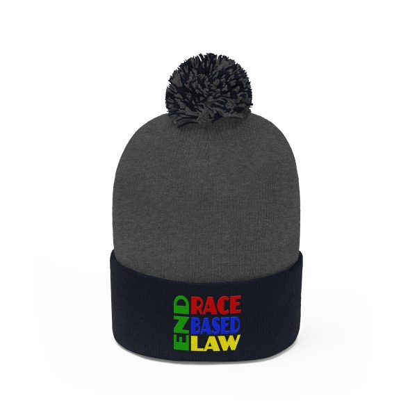 Pom Pom Beanie - END RACE BASED LAW - Crayon Colours - Image 18