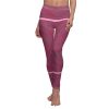 Women's Cut & Sew Casual Leggings (AOP) - Q Wine - Dark Wine BG - Image 5