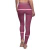Women's Cut & Sew Casual Leggings (AOP) - Q Wine - Dark Wine BG - Image 7