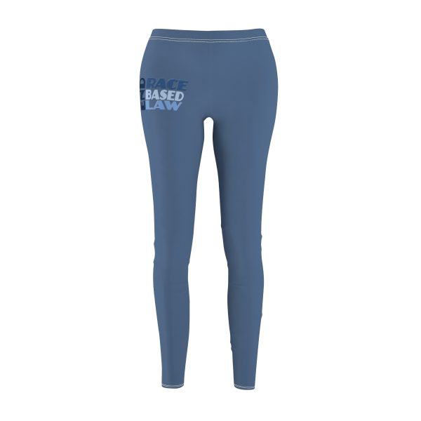 Women's Cut & Sew Casual Leggings (AOP) - END RACE BASED LAW - Blues