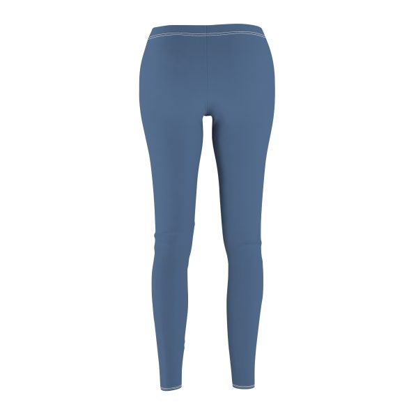 Women's Cut & Sew Casual Leggings (AOP) - END RACE BASED LAW - Blues - Image 2