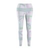 Women's Cut & Sew Casual Leggings (AOP) - END RACE BASED LAW - Tinted Whites - Geometric BG
