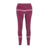 Women's Cut & Sew Casual Leggings (AOP) - Q Wine - Dark Wine BG