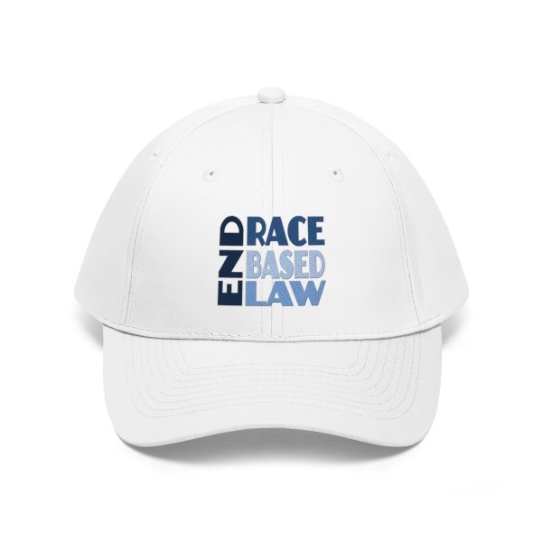 Unisex Twill Hat - END RACE BASED LAW - Blues - Image 6