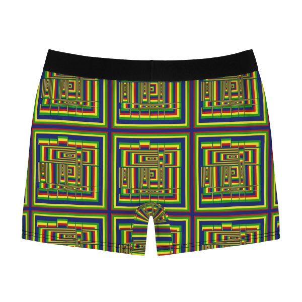 Men's Boxer Briefs (AOP)- Unity4Canada - Multi Coloured - Geometric BG - Image 3