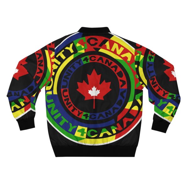 Men's Bomber Jacket (AOP) - Unity4Canada - Multi Coloured - Image 3