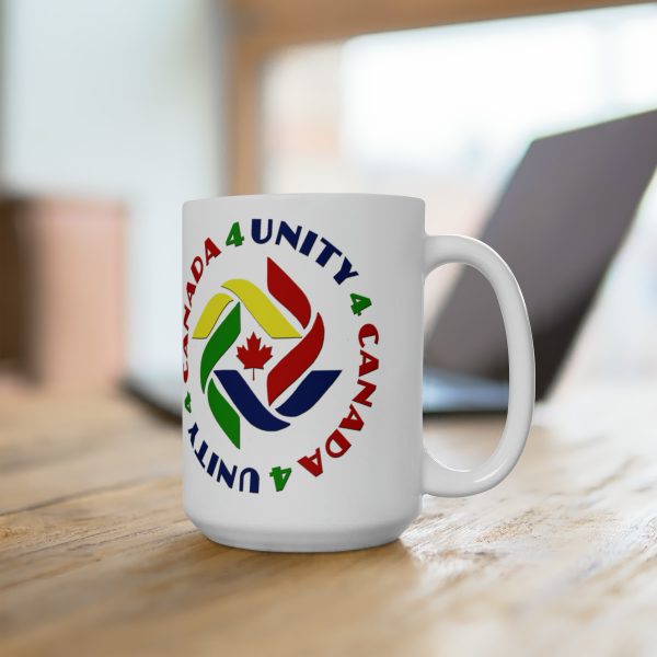 Ceramic Mug 15oz - Unity4Canada - Crayon Colours