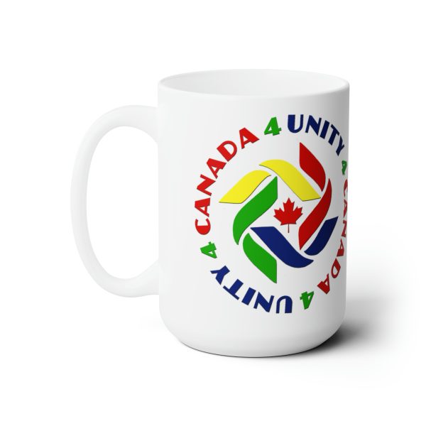 Ceramic Mug 15oz - Unity4Canada - Crayon Colours - Image 3