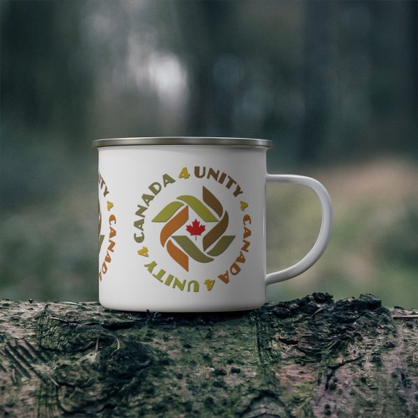 Enamel Camping Mug - Unity4Canada -  Earth Tones
