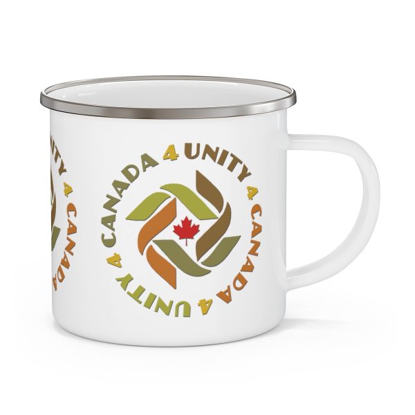Enamel Camping Mug - Unity4Canada -  Earth Tones - Image 3