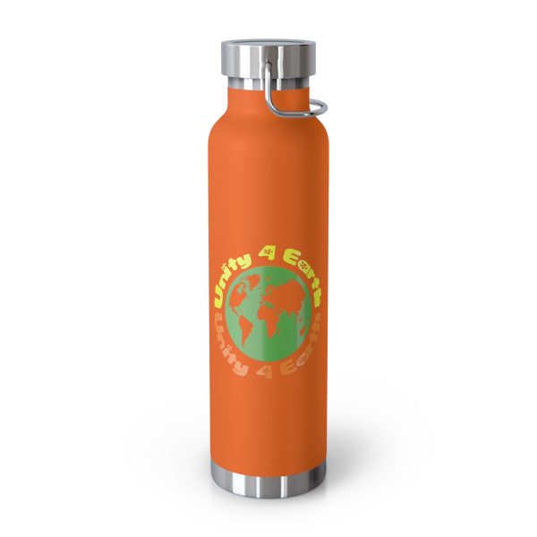 Copper Vacuum Insulated Bottle, 22oz - Unity4Earth - YellowOrange - Image 3