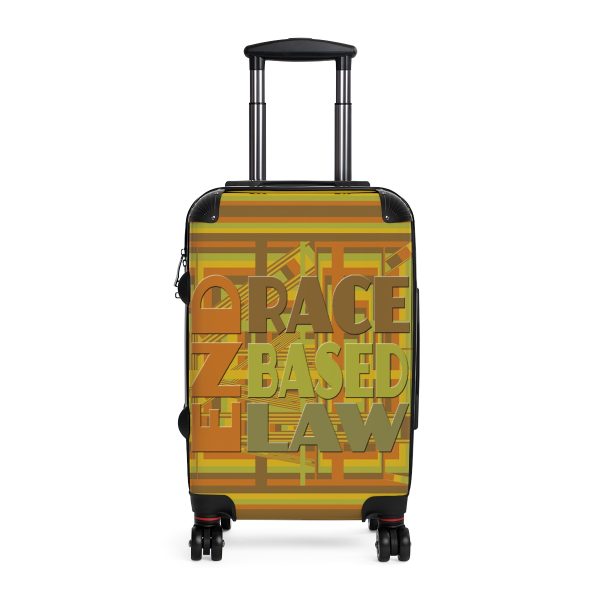 Suitcase - END RACE BASED LAW - Earth Tones - Geometric BG - Image 20